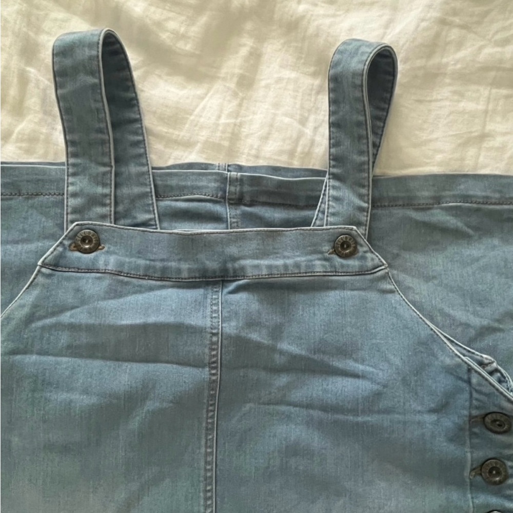 denim jumper dress by celebrity pink